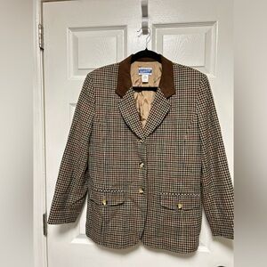 VTG Pendleton Womens Herringbone Women’s Triple Breasted Suit Jacket Size 10